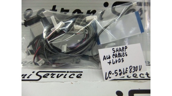 SHARP LC-52LE830U cables set
